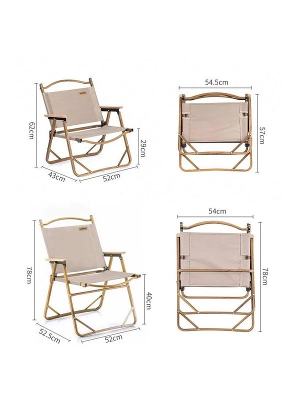 Крісло складане MW02 NH19Y002-D, 600D Oxford / алюміній, р-р S, бежевий Naturehike (396495940)