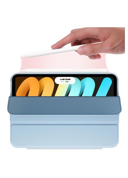 Чехол для планшета Tri Fold Hard TPU Apple iPad Mini 7 2024 Light Blue (712447) BeCover Tri Fold Hard TPU Apple iPad Mini 7 2024 Light Blu (366482377)