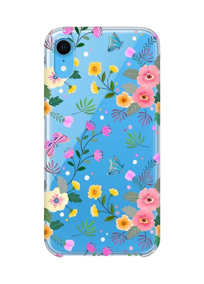 Прозорий чохол на iPhone XR:: Квітковий фон (принт 369) Creative (360665675)
