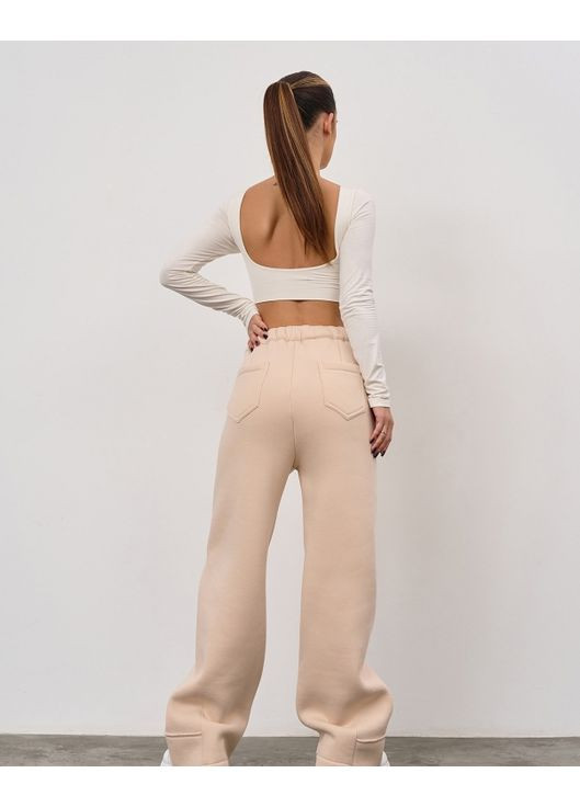 Утепленные брюки багги с диагональными швами ISSA PLUS (363853649)