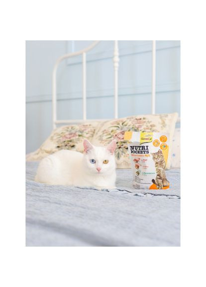 Витаменное лакомство Nutri Pockets для кошек, мультивитамин микс, 150 г (*) GimCat (322589589)