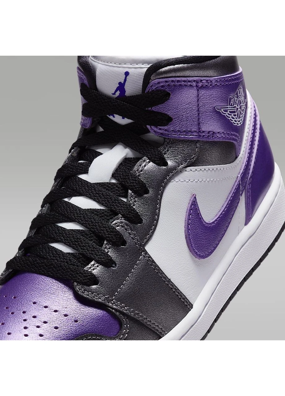 Кросівки 1 Mid Se Violet/White HJ5911-105 Air Jordan комбіновані демісезони (399356166)