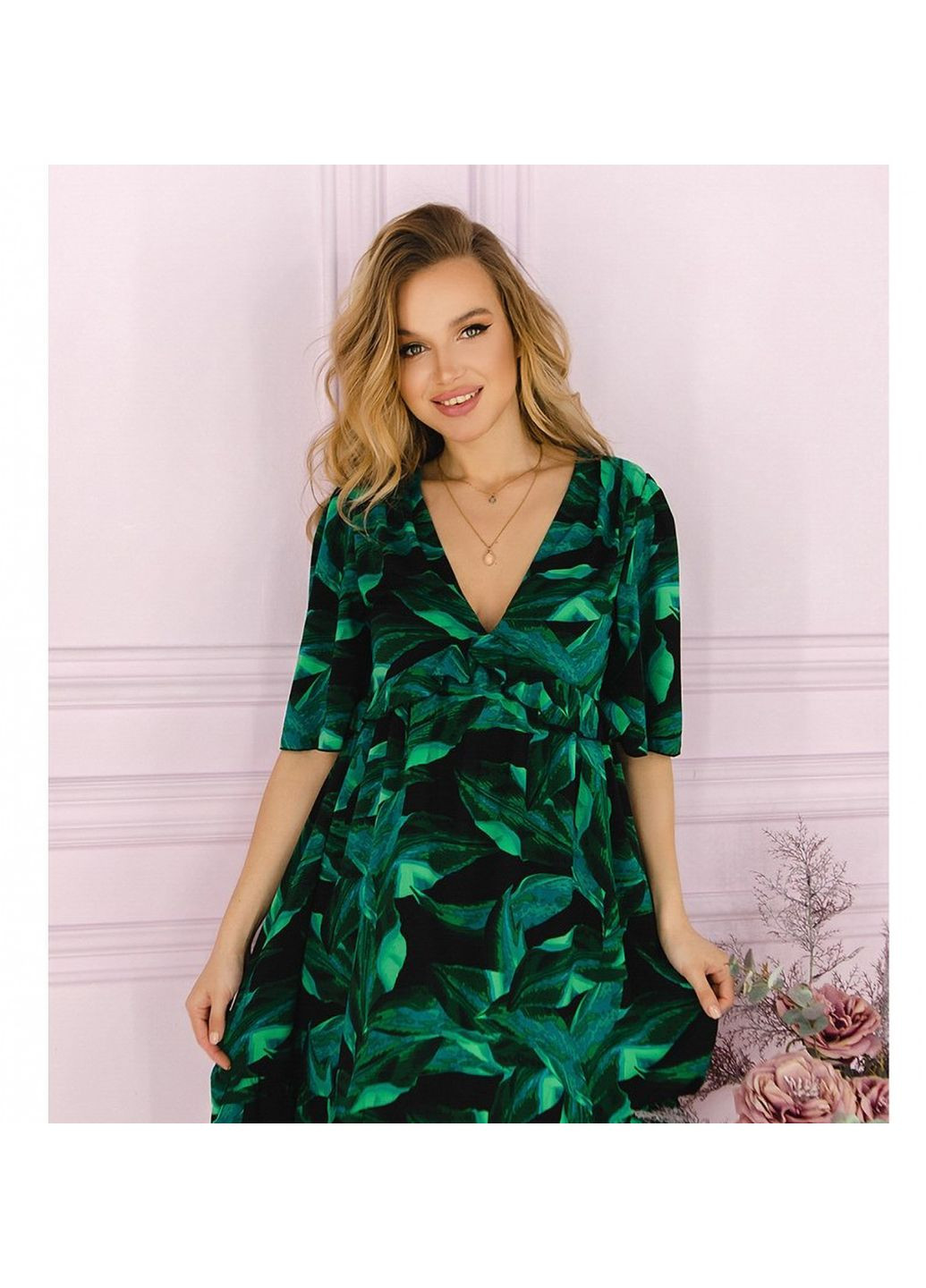 Зеленое платье Liton