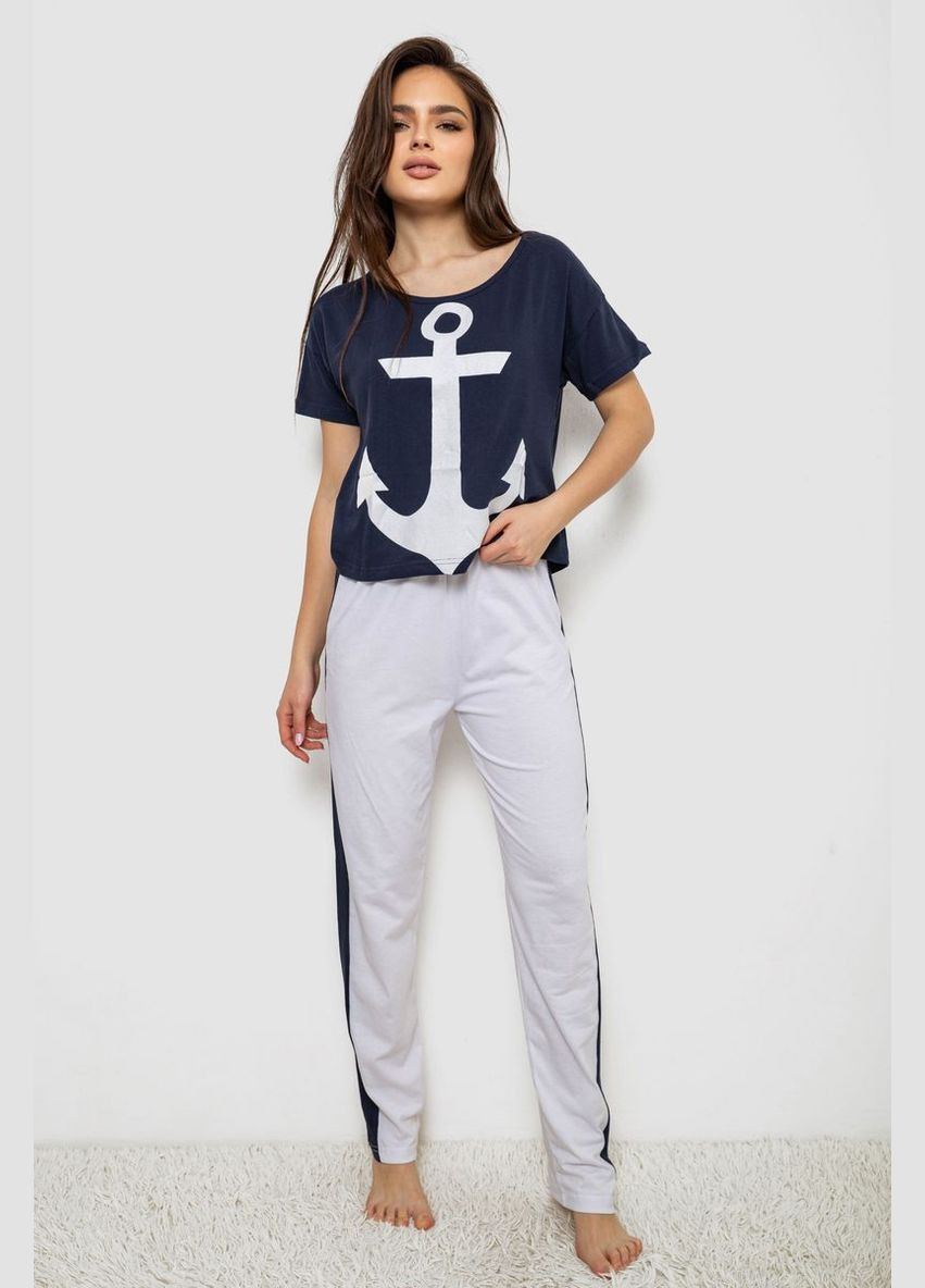 Синя піжама жіноча Ager 243R1488-005