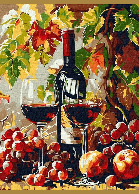 Картина за номерами Осіннє вино ©art_selena_ua 30x40 KHO5705 Ідейка (303728096)