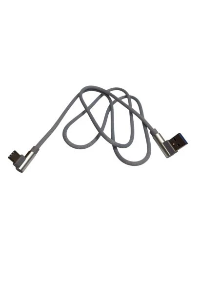 Дата-кабель USB 2.0 AM to USB-C 1.0m 2.4A 90° угловой серый (XK-CTC-001-GR) XoKo USB 2.0 AM to USB-C 1.0m 2.4A 90° corner gray (401637137)