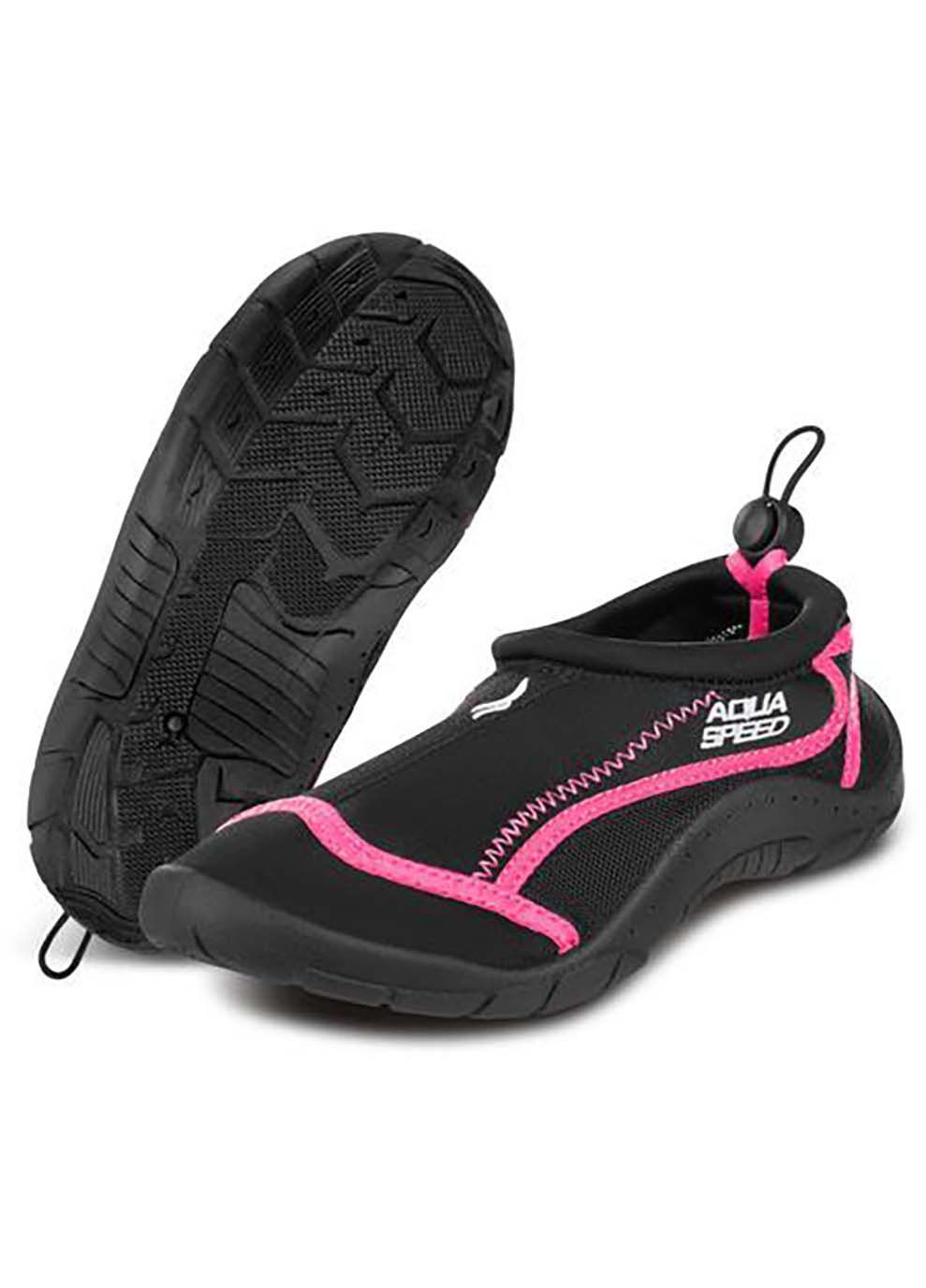 Аквашузи AQUA SHOE MODEL 28D 9563 чорний, рожевий Aqua Speed (367590394)