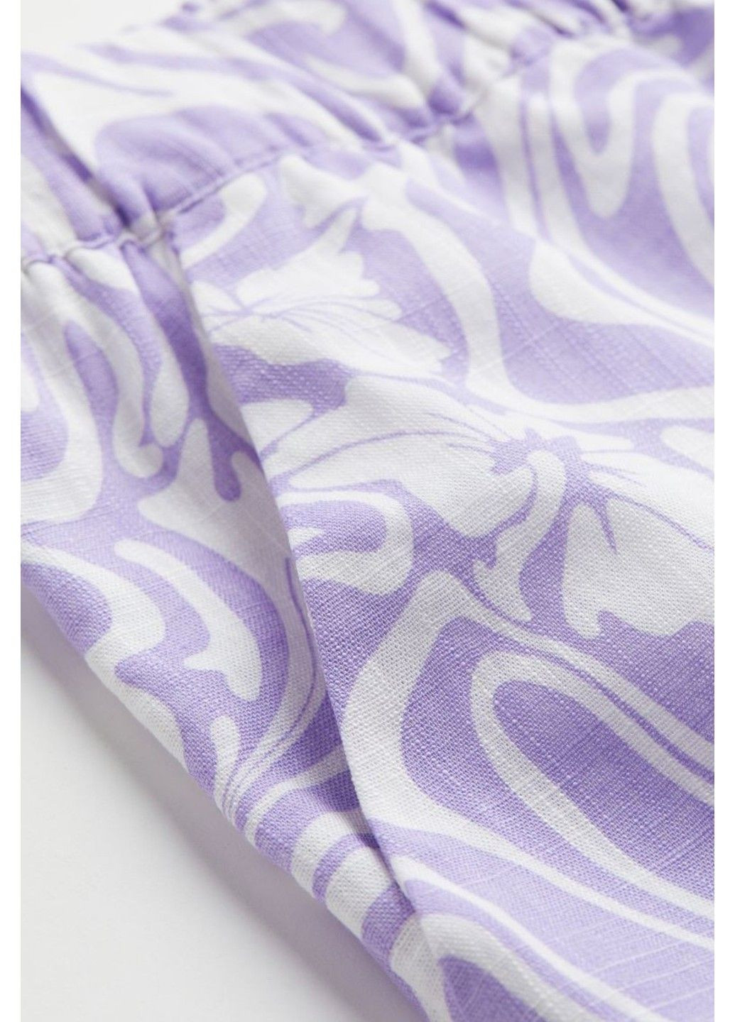 Женские широкие шорты Н&М (57042) S Фиолетовые H&M (293055737)