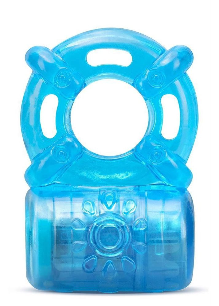 Эрекционное кольцо с вибрацией STAY HARD 5 FUNCTION COCK RING BLUE Blush (303909080)