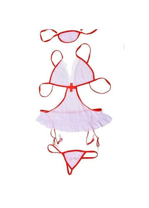 Ролевой костюм медсестры с подвязками для чулок S/M K000137 No Brand (366888250)