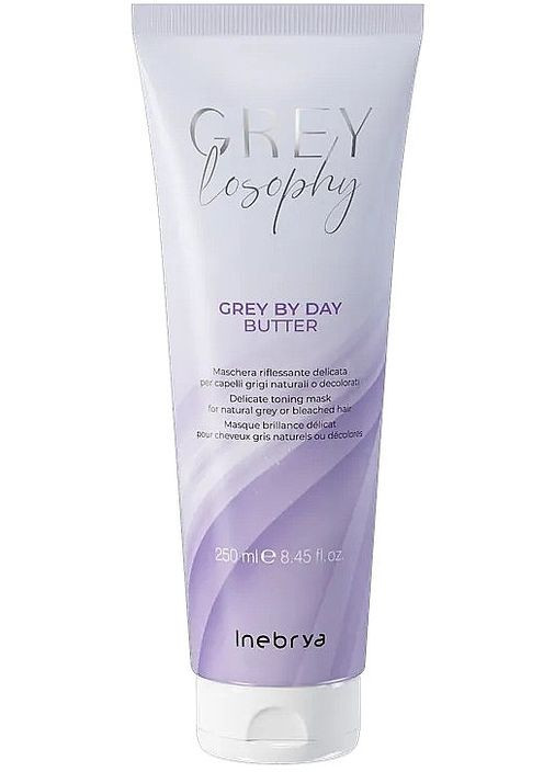 Тонуюча маска для натурального, сивого та блондованного волосся Grey By Day Butter 1000ml (1363459-14795346) Inebrya (368633546)