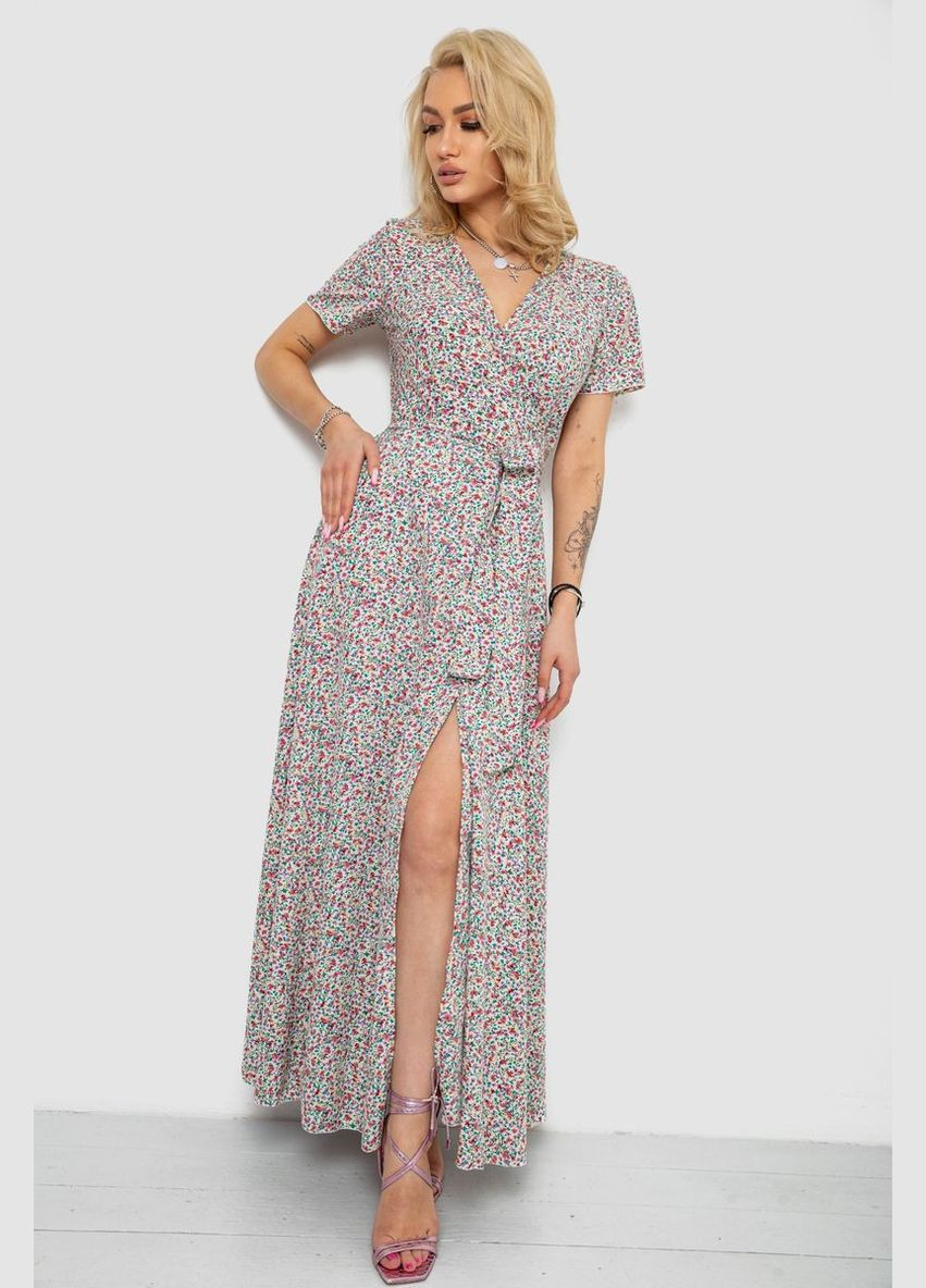Комбинированное кэжуал сарафан с цветочным принтом на запах Ager