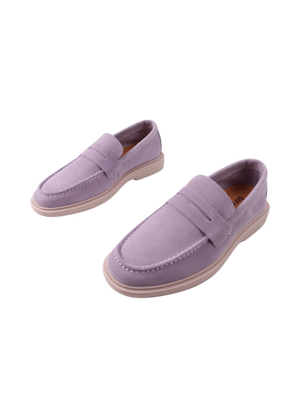 Gifanni Туфлі жіночі бузкові натуральна замша бежевий з, китай — (298442138)