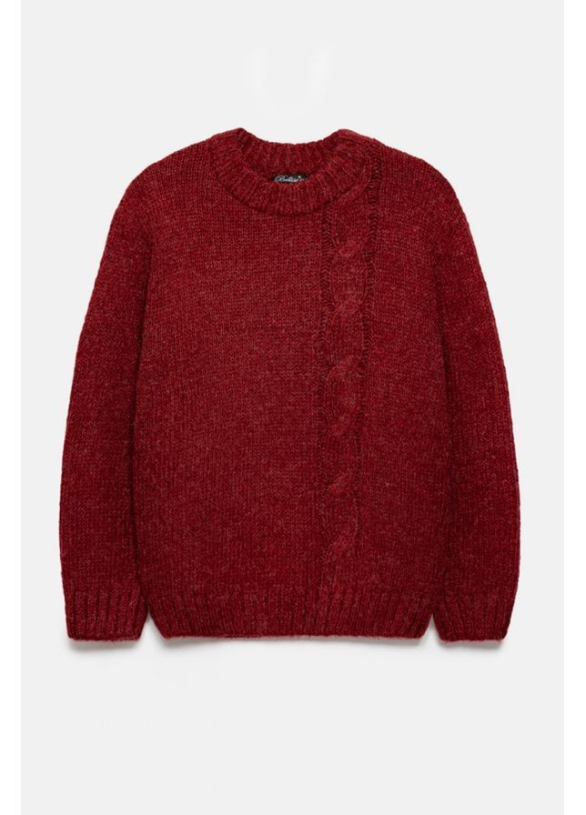 Темно-красный свитер 2829 марсала Triko Bakh