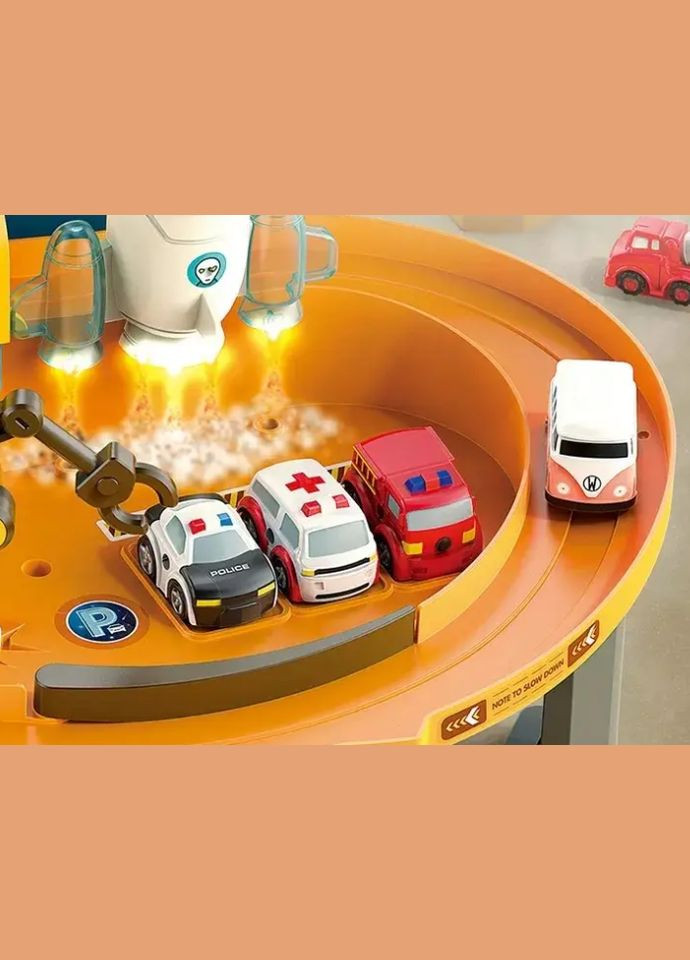 Дитячий паркінг з світловими та звуковими ефектами Гараж T905A Космічна станція Fun Game (327797106)