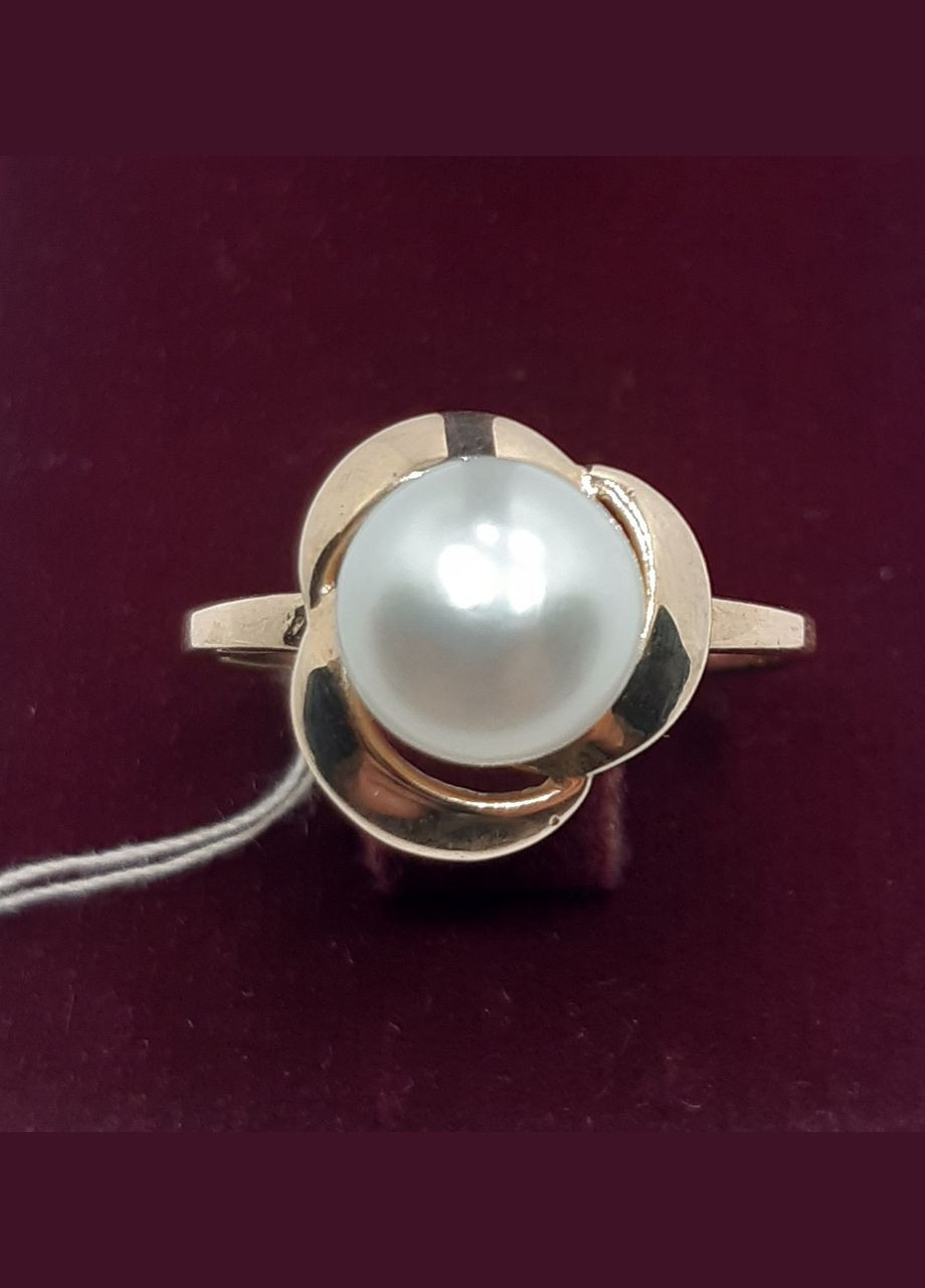 Каблучка золото 585° 2,71г. біла перлина (к578) Арніка К578 (305583191)