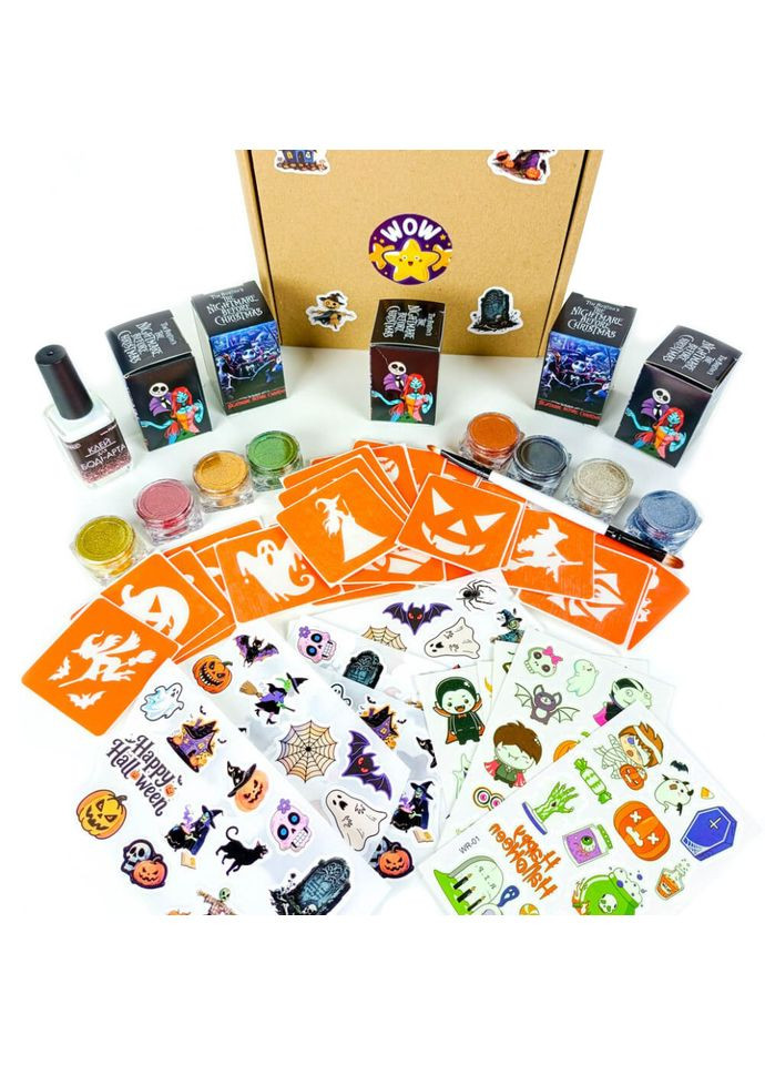 Набор для био-тату "Wow Box Хэллоуин для 5 детей" wow-box-halloween-5 Fresh Tattoo (364847660)
