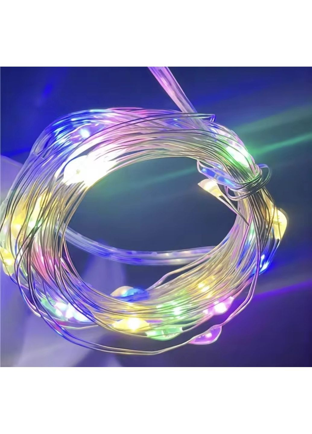 Гірлянда Роса 30 м 300 led з usb і пультом керування Різнокольоровий China (369166765)