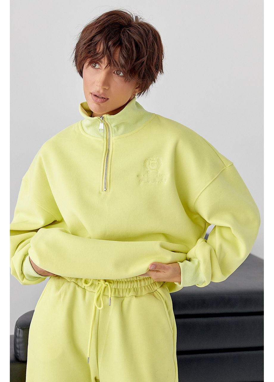 Утеплений спортивний костюм з джогерами та світшотом Lurex (364813718)