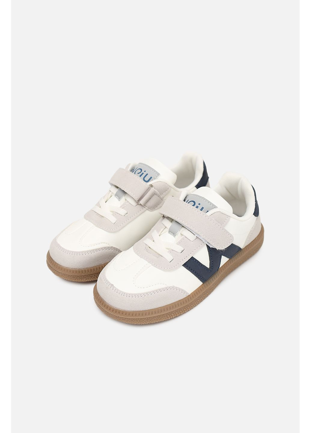 Молочные кеды для мальчика цвет молочный цб-00283420 Kimboo