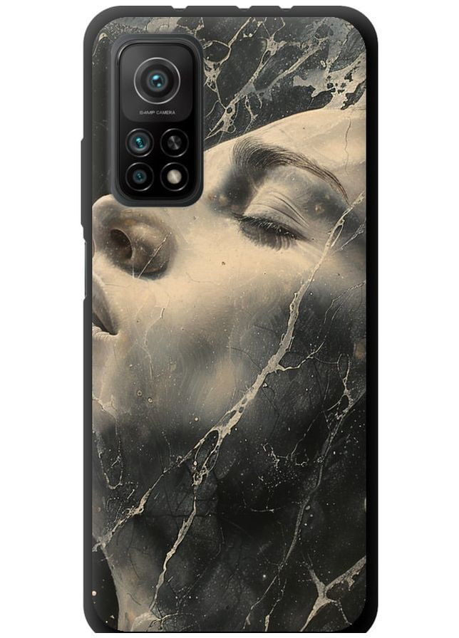 TPU черный чехол 'Мраморная женщина' для Endorphone Xiaomi Mi 10T Pro (285701628)