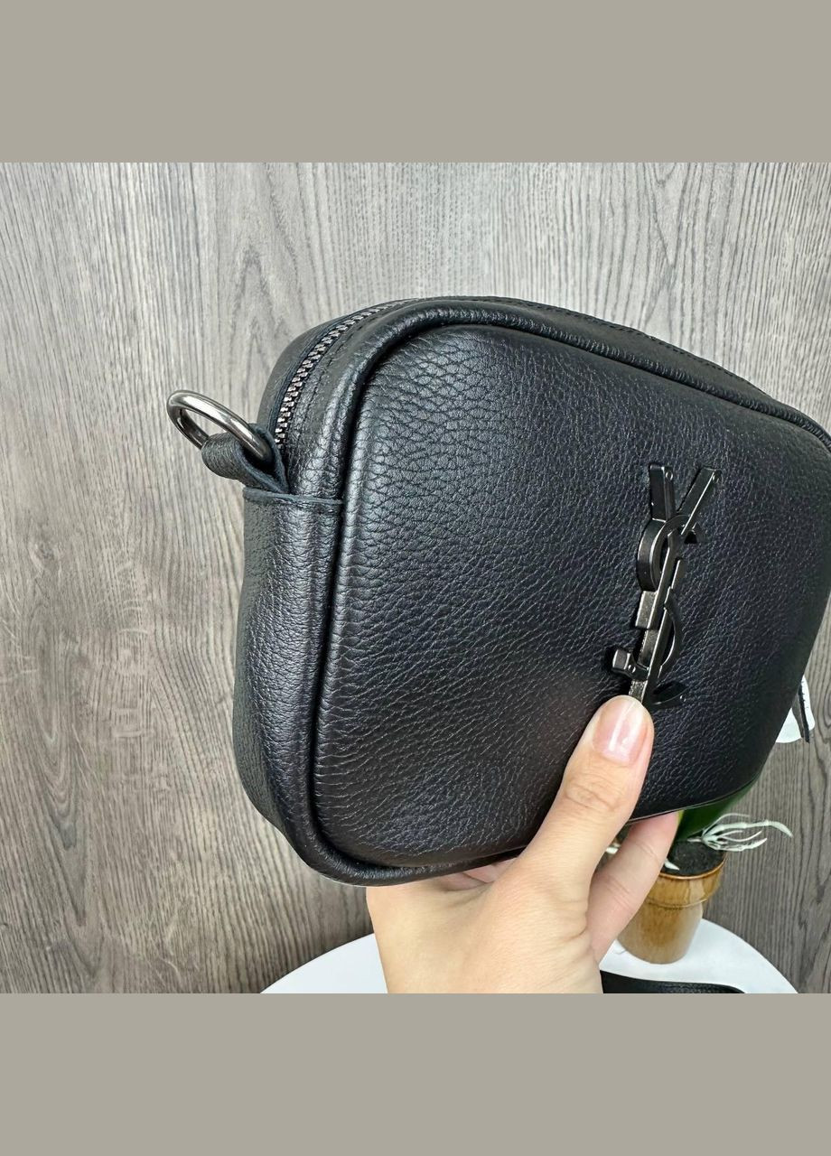 Шкіряна міні сумочка клатч на блискавці з натуральної шкіри чорна (sku_1594Ч) No Brand (330576108)