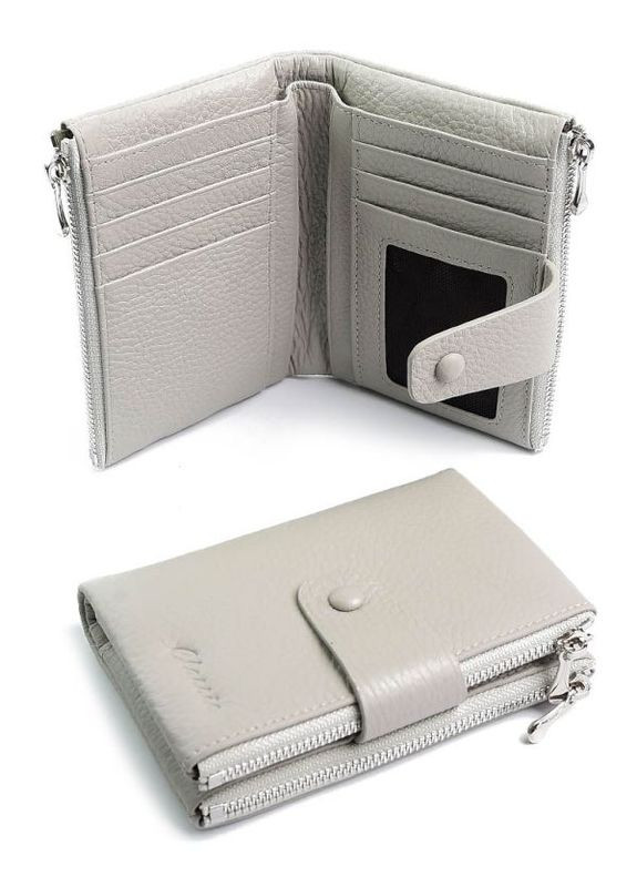 Жіночий шкіряний гаманець біла No Brand (292920430)