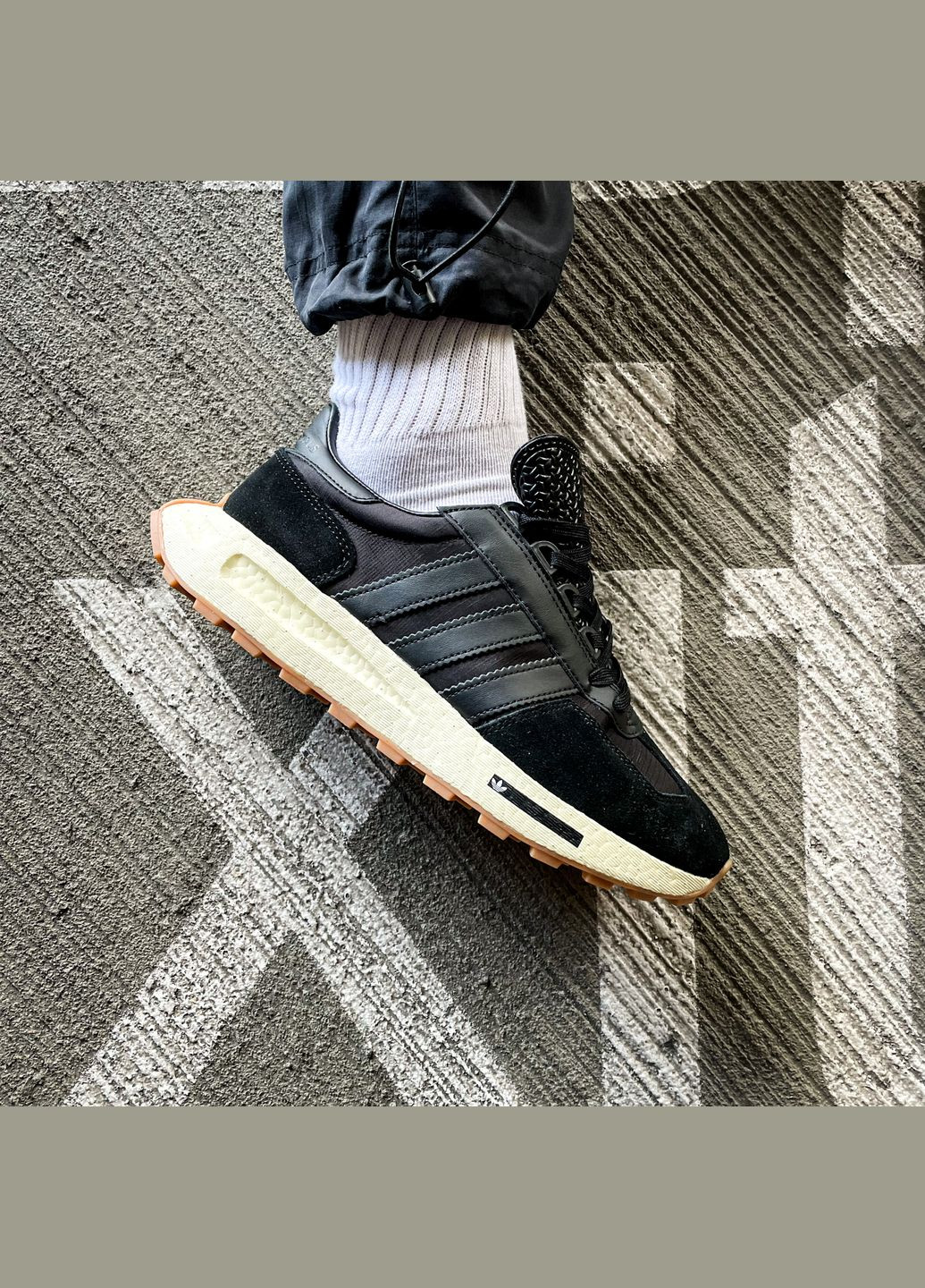 Кроссовки женские и мужские Adidas Retropy E5 black | Адидас Ретропы Е5 черные No Brand чёрные всесезоны (313102908)