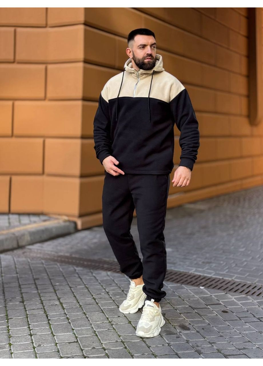 Теплий чоловічий костюм з флiсу бежевого кольору 36226 Fashion (370881867)