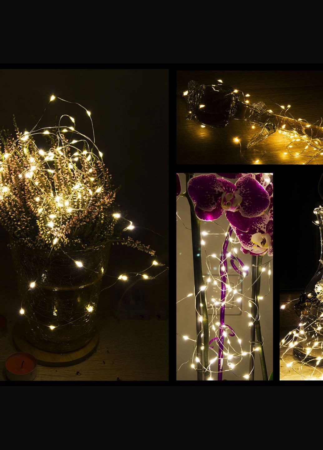 Гирлянда на батарейках 4.9 м 50 LED Pilot CL0105 Warm White Springos (322063052)