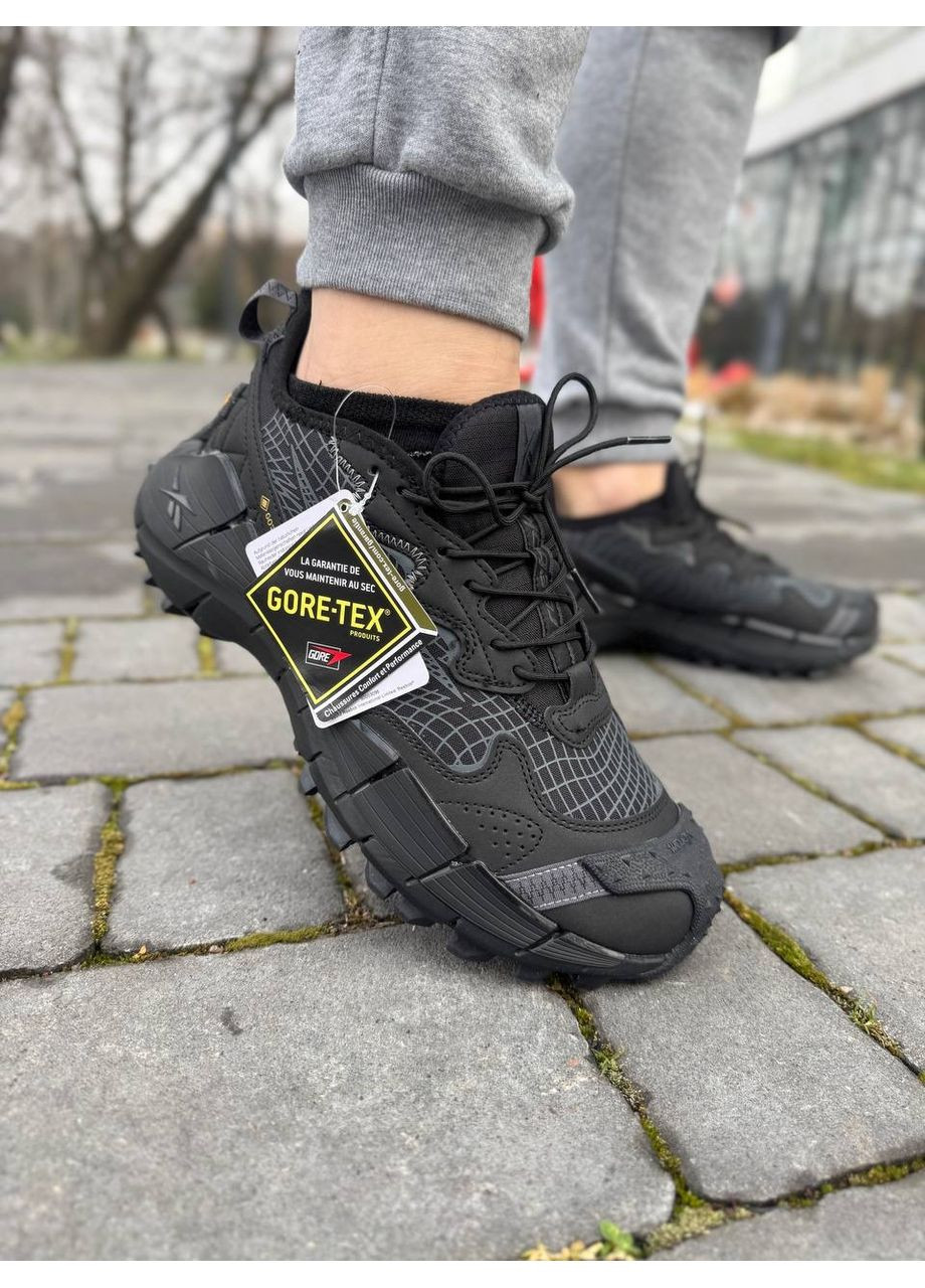 КРОСІВКИ ЖІНОЧІ REEBOK ZIG KINETICA II EDGE BLACK TERMO GORE-TEX РІБОК ЗІГ КІНЕТІКА No Brand чорні демісезони (367172738)
