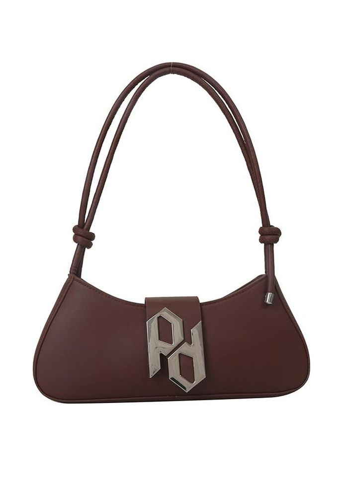 Женская сумка 2734 багет коричневая No Brand (306709411)