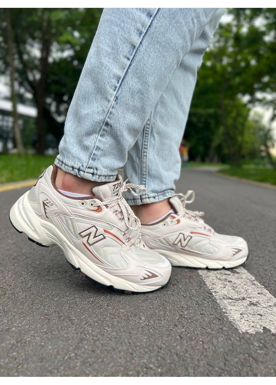 КРОССОВКИ ЖЕНСКИЕ NEW BALANCE 725 SERIES LOW TOPS RETRO UNISEX BEIGE НЬЮ БЕЛАНС 725 No Brand бежевые демисезоны (369393392)