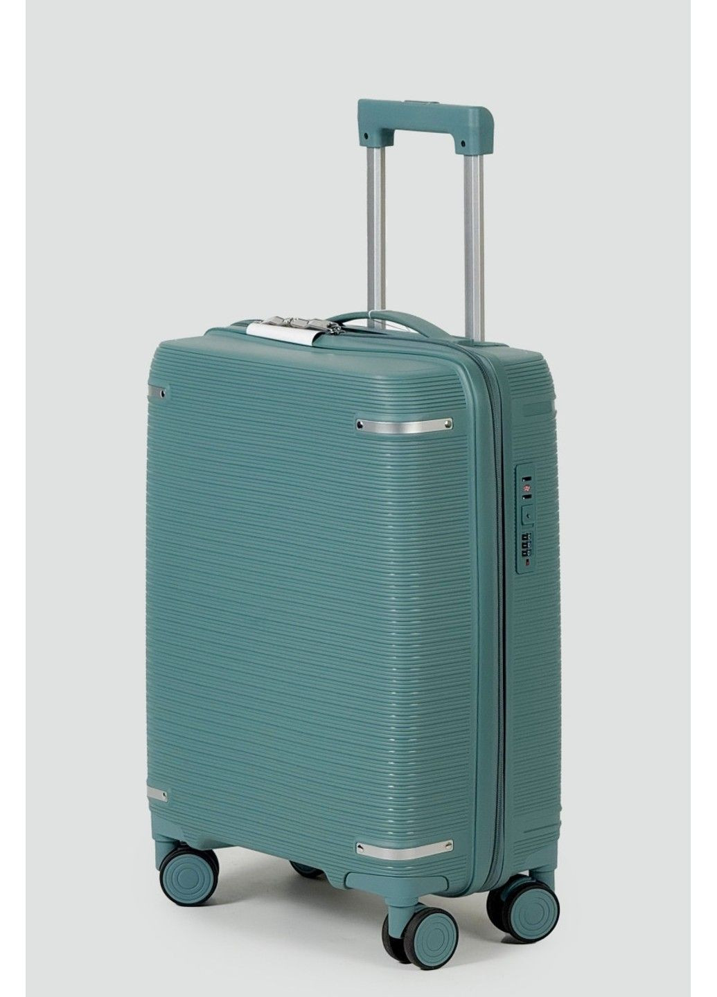Маленький пластиковый чемодан ручная кладь 607-3-GRN Tourist (354704089)