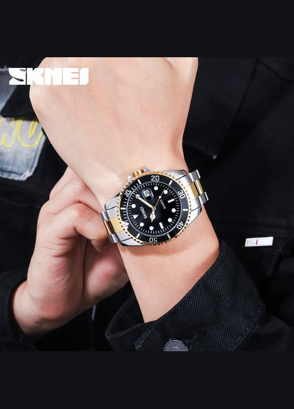 1779TGDBK Silver-Gold-Black Skmei (372946568)