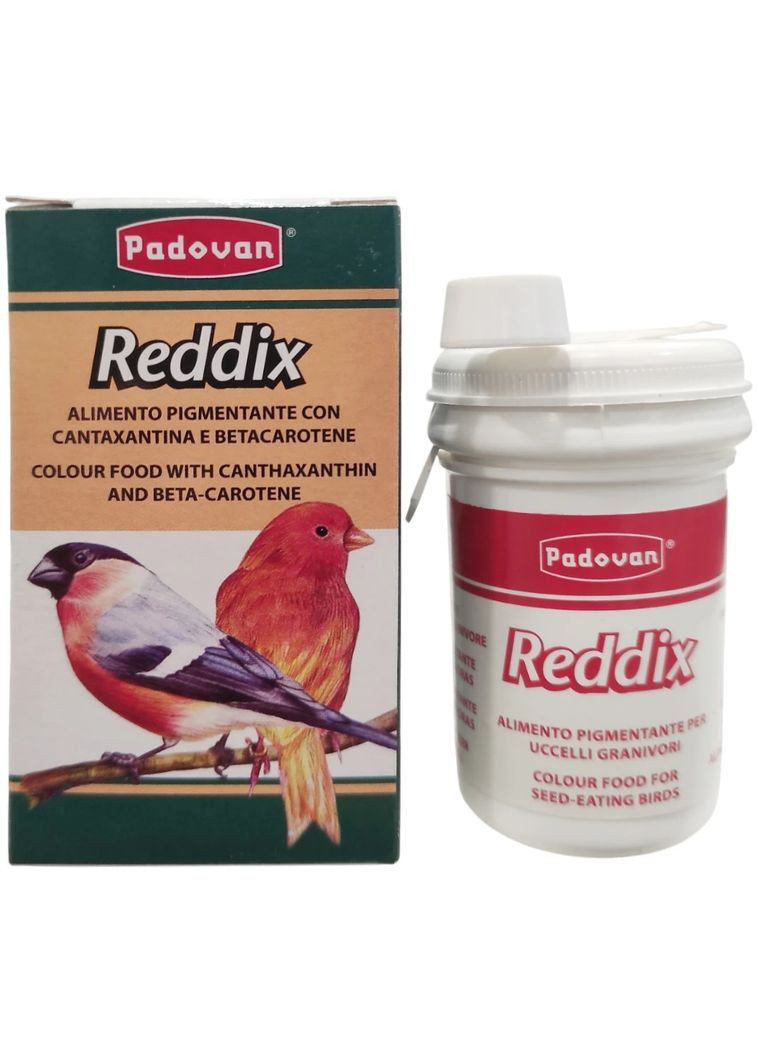 Додатковий пігментний корм Reddix 30г для зерноїдних птахів Padovan (364489085)