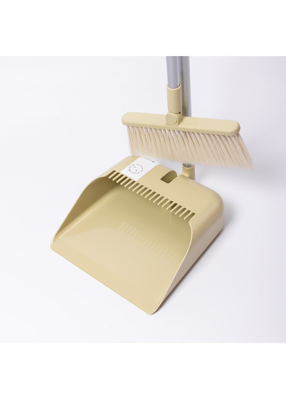Набір віник і совок на довгій ручці для підлоги 25×24×100 см щітка віник для прибирання HP-45-15GR Yiwu (371787460)