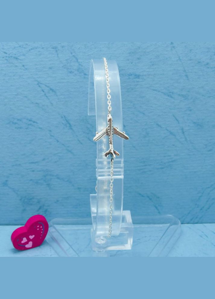 Срібний браслет "Літак" No Brand (350667591)