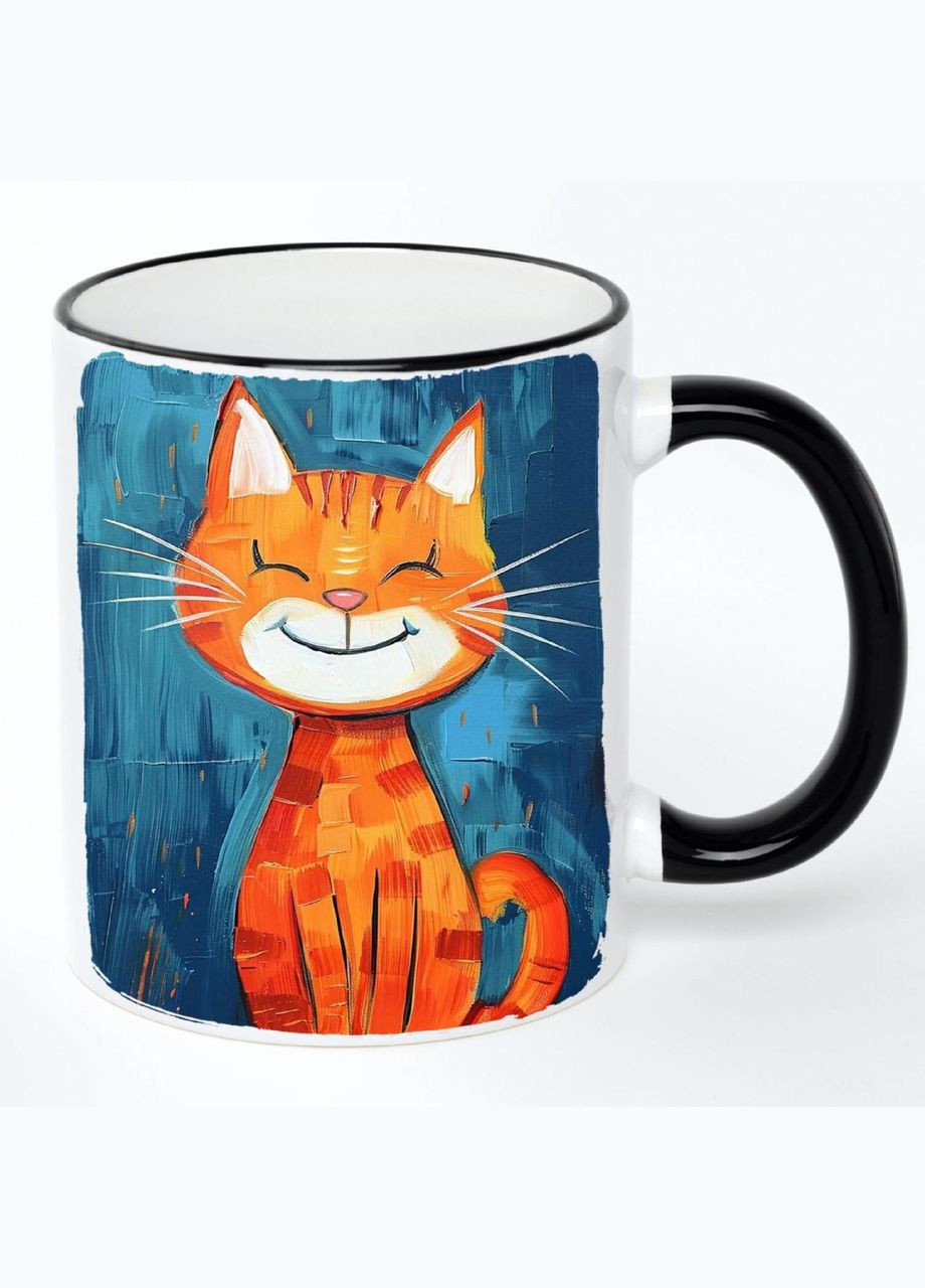 Чашка с детским рисунком (кружка, кружка) #0269 Белая с черной ручкой 330 мл No Brand (322715620)