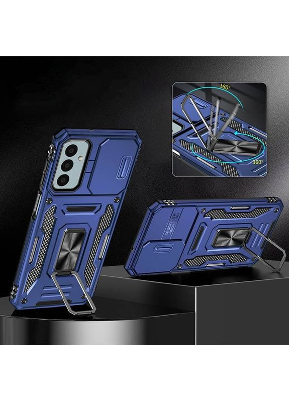 Ударостійкий чохол Camshield Army кільце для Samsung Galaxy A26 5G Синій Epik (372499235)