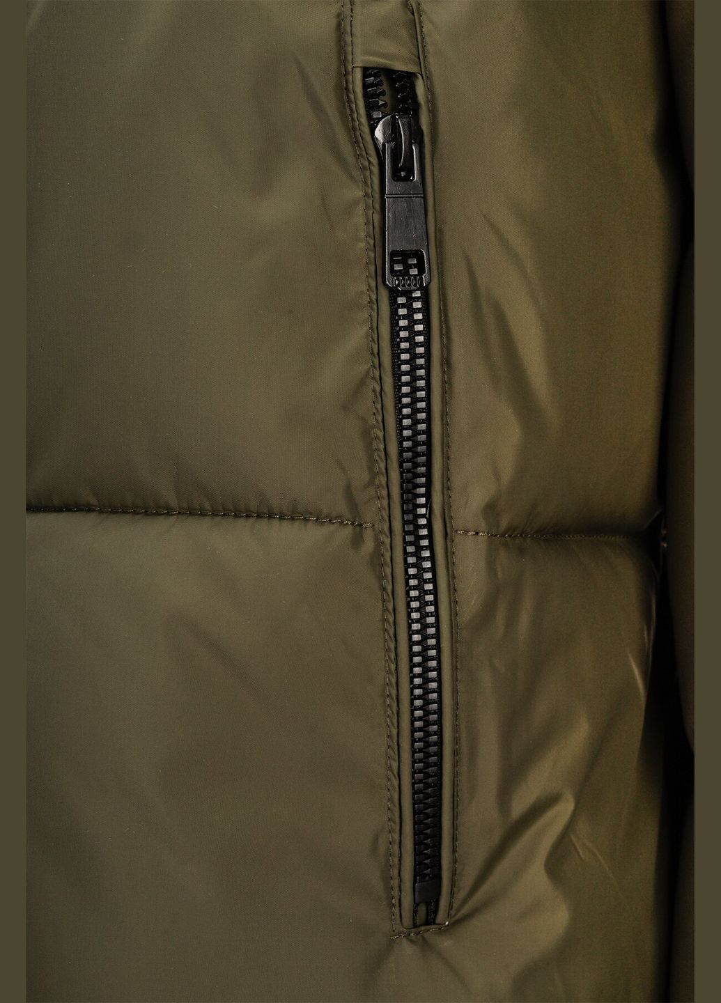 Оливковая (хаки) зимняя куртка двухсторонняя однотонная мужская 9906 хаки с черным (2000990543660w) shop (2000990543660) No Brand