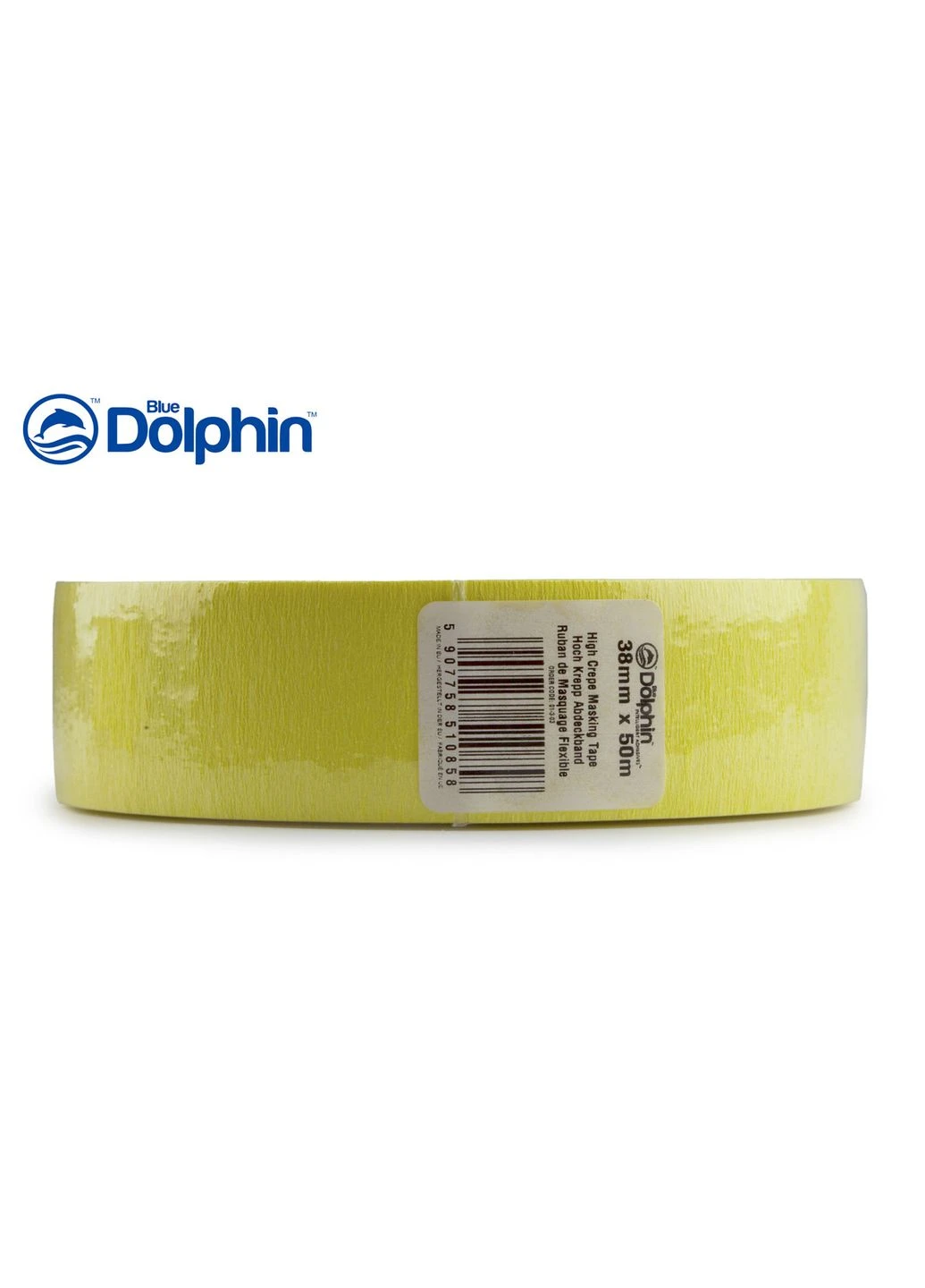 Малярна стрічка (скотч) Blue HIGH CREPE для декору 38 мм х 50 м Dolphin (392073673)