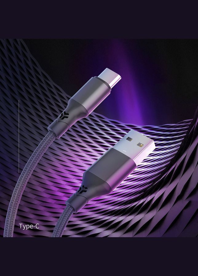 USB кабель AC27 Type-C Intelligent Charging 3.1A/1м - черный Aspor (307174229)