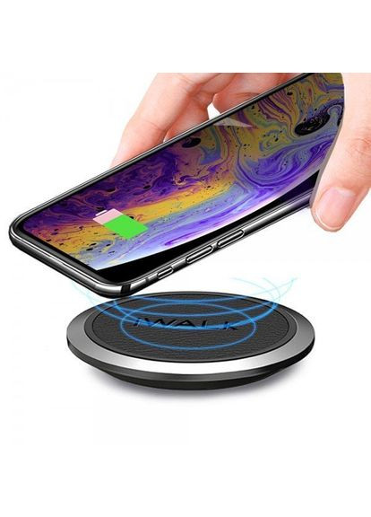 Беспроводное зарядное устройство Air Power Wireless Charging Pad Black (ADA007) iWALK (353497505)