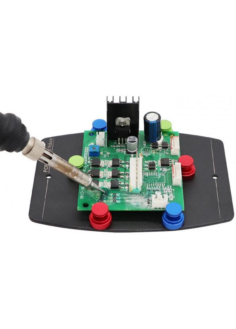 Монтажный столик TE-076 с магнитными держателями плат (6 шт.) No Brand (322566771)