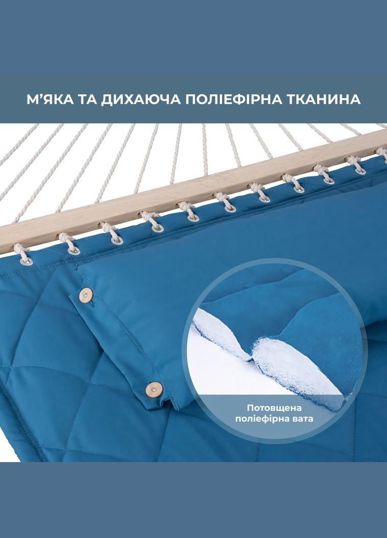 Двухместный гамак SOFT XXL 200x140 с планками WCG (346528729)