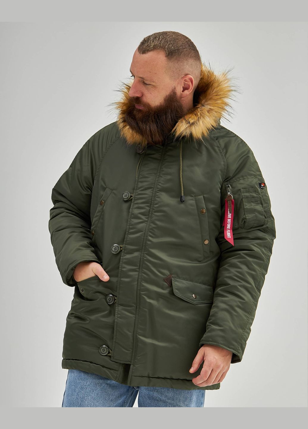 Оливкова (хакі) зимня аляска n-3b classic Olymp 21-AM-N-3B-BL