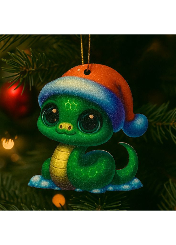 Декоративна іграшка-декор Змія 7х7 см Різнокольоровий (DN-888) Luxyart (368290339)