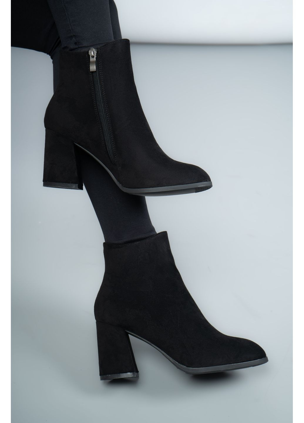 ботинки женские 704-19 черные 346612 Louis