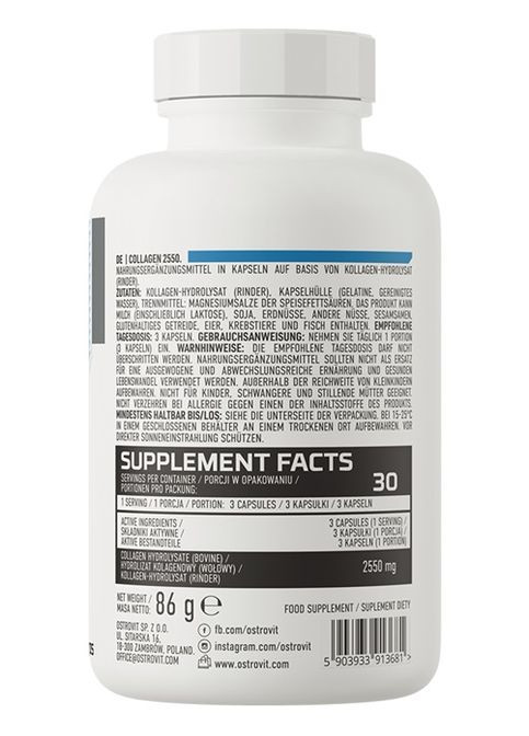 Collagen 850 mg (per caps) 90 Caps Ostrovit (306747093)